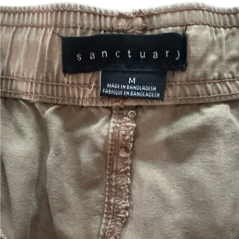 Sanctuary Tan Cargo Drawstring Pants - Picture 3 of 6